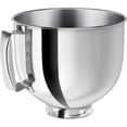 thumbnail image 1 of 5-Quart Stainless Steel Mixing Bowl with Handle, Fit for Kitchen Aid Mixer Bowl, Compatible with KitchenAid Artisan & Classic 4.5-5 QT Tilt-Head Stand Mixers, 1 of 7