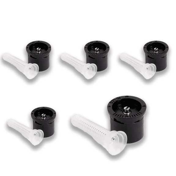 (5) Rain Bird 15LCS 15' MPR Nozzle L Corner Strip Spray Pattern SS ADJ Screw
