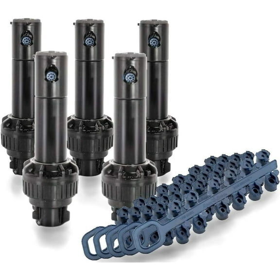 (5) Rain Bird 5000 Series Sprinkler Shrub Rotors Rain Curtain Nozzles SAM Check Valve