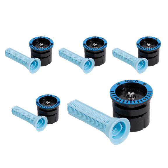 (5) Rain Bird U10H 10' Spray Nozzle 180 U-Series Dual-Orifice MPR 1/2" Fit HE