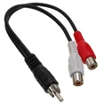 thumbnail image 1 of 5" Rca / 2Rca Gold Plated Audio Stereo Y-Splitter Cable, 1 of 2
