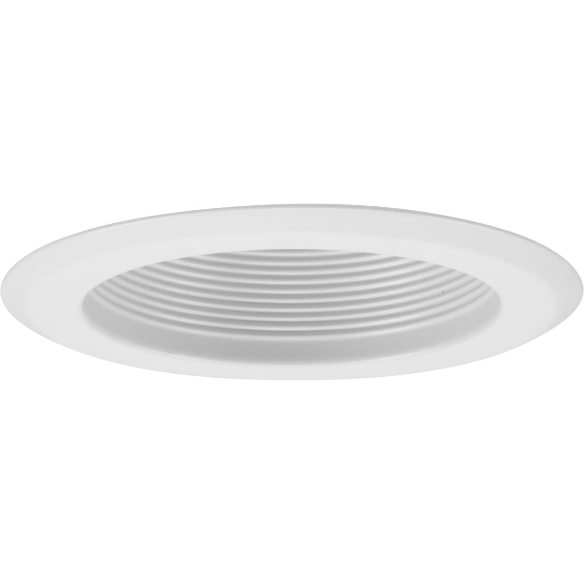 White Aluminum 5" Indoor/Outdoor LED Recessed Baffle Trim