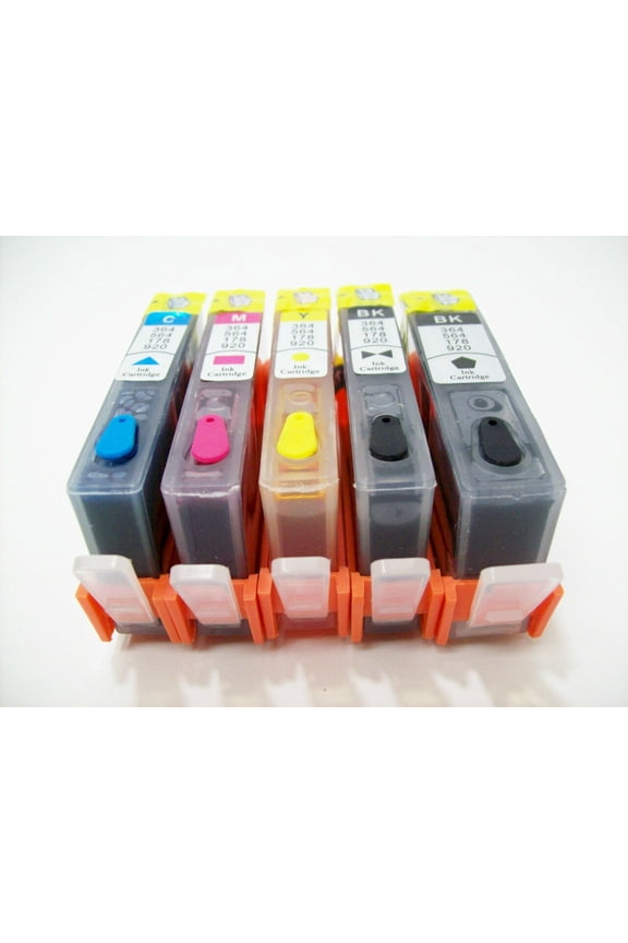 5 Refillable Ink Cartridge compatible for 564 564 XL PhotoSmart