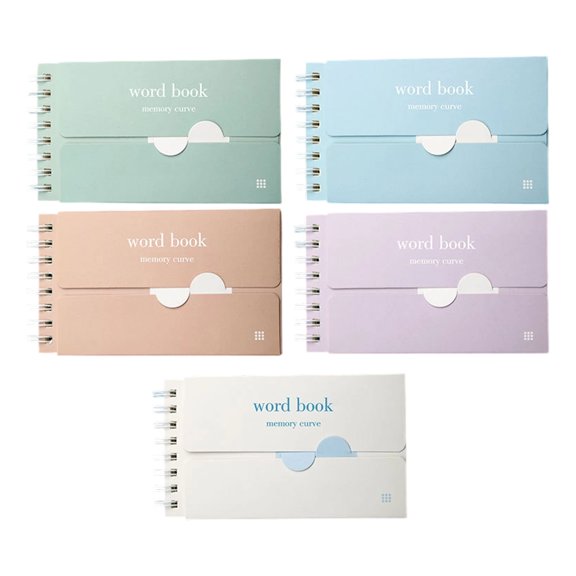 Set Of 5 Reusable Study Notepads Designed For Repetitions Learning And Active Exercises