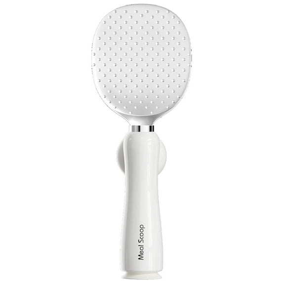 Under $5 Rice Paddle, Rice Server, Non,Stick Rice Spoon with Suction Base , Magnetic Attachment for Rice Cooker , Easy Clean & Ergonomic, White, by Goohae