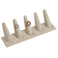 thumbnail image 1 of 5-Ring Linen Finger Display - 10 Pack, 1 of 1