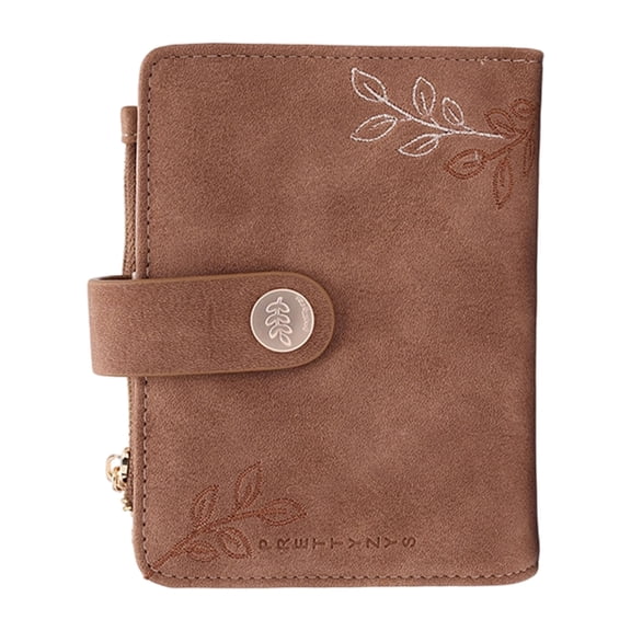 5 Rings PU Leather Binder Notebook with 5 Card Slots Zippered Coin Pocket and Cash Organiser Pocket For Daily and Travel