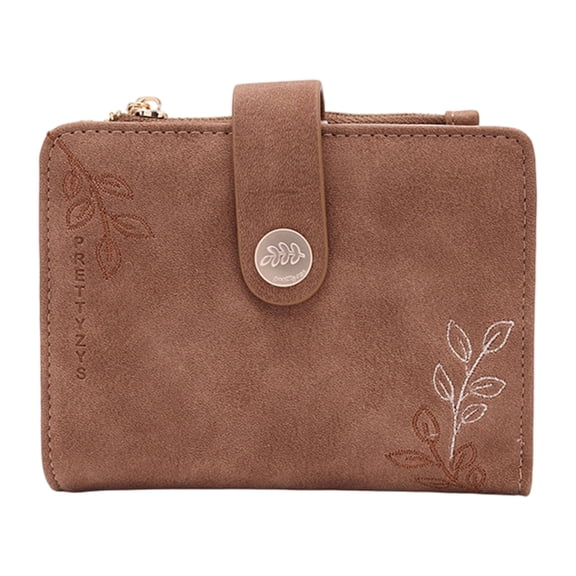 5 Rings PU Leather Binder Notebook with 5 Card Slots Zippered Coin Pocket and Cash Organiser Pocket For Daily and Travel