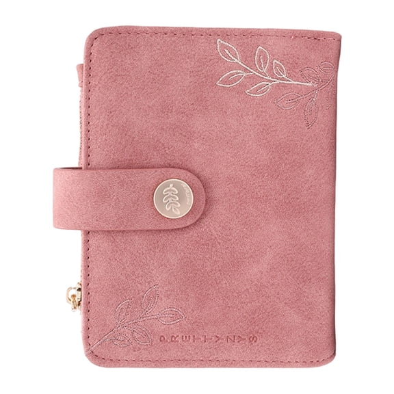 5 Rings PU Leather Binder Notebook with 5 Card Slots Zippered Coin Pocket and Cash Organiser Pocket For Daily and Travel