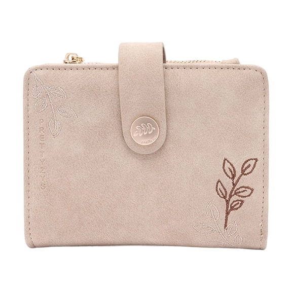 5 Rings PU Leather Binder Wallet Refillable Budget Planner Notebook With Zippered Coin Pocket 5 Card Holders For Women