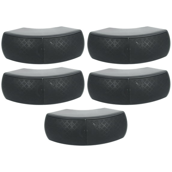(5) Rockville WET-D4 Black Indoor/Outdoor Commercial/Restaurant/Bar 70V Speakers