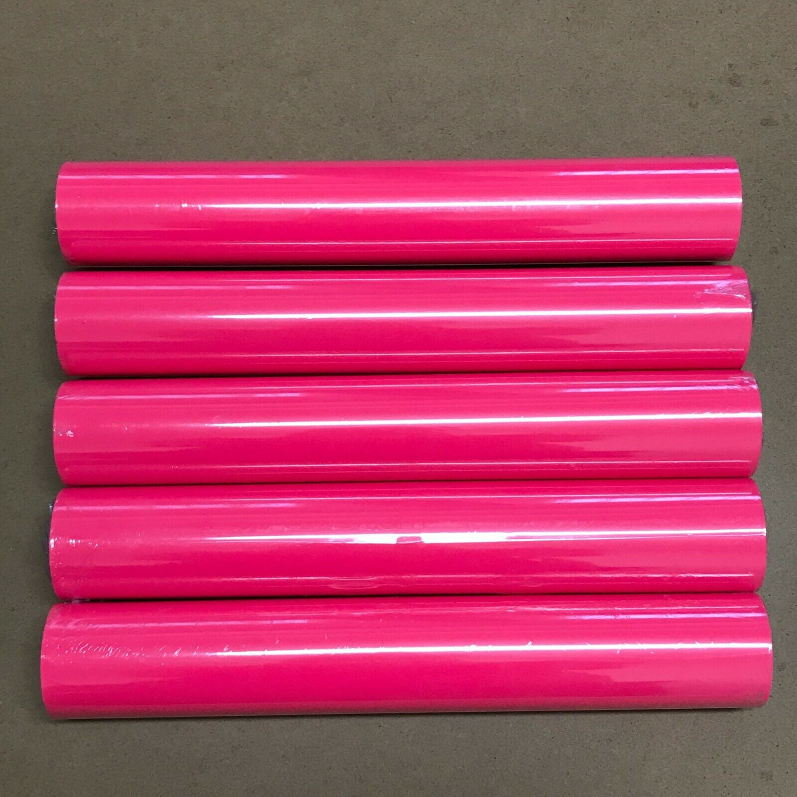 5 Roll 12" x 5Feet 12Feet Pink HTV Iron On Heat Transfer Vinyl for T Shirt Bags Hats Shoes Cricut