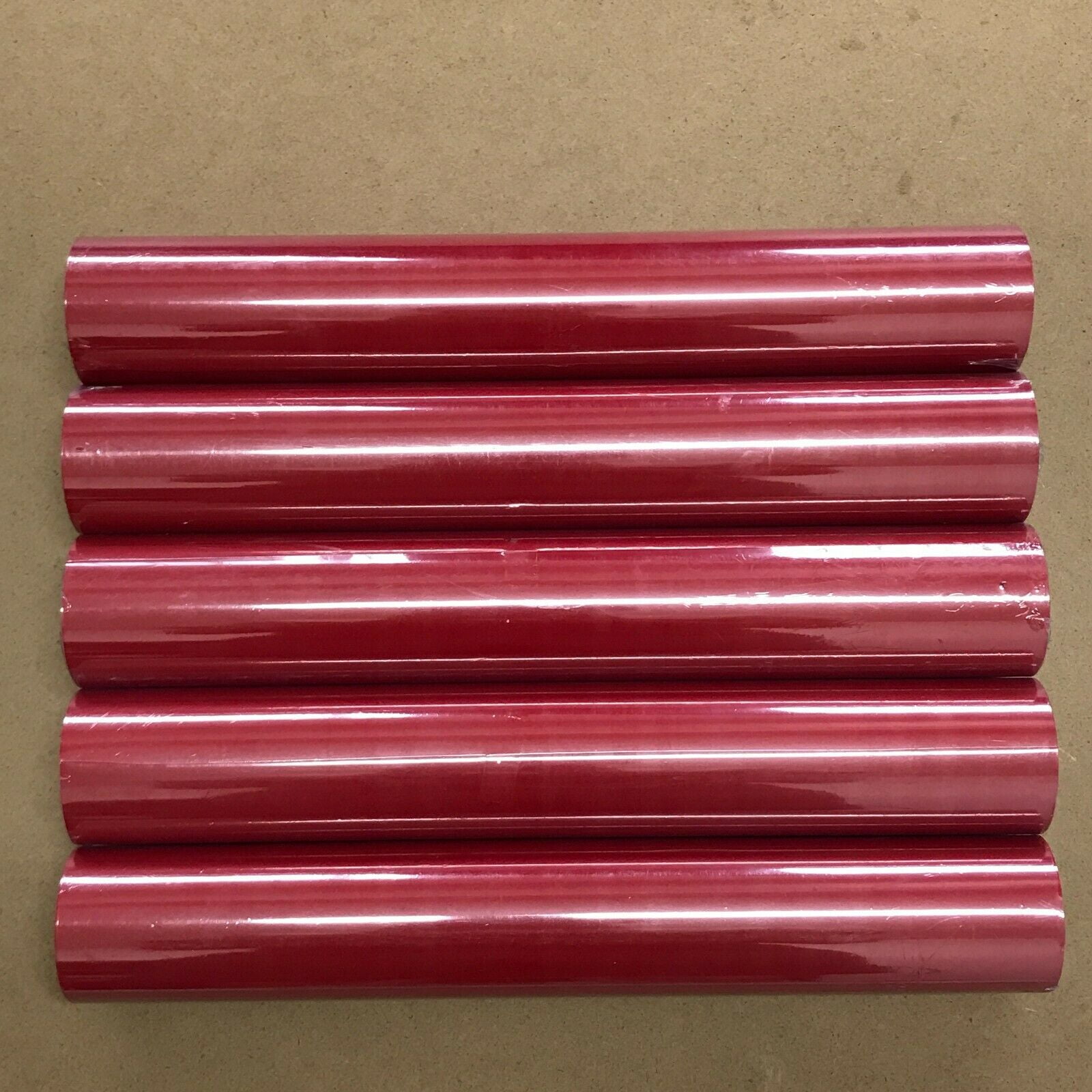 5 Roll 12" x 5Feet 12Feet Red HTV Iron On Heat Transfer Vinyl for T Shirt Bags Hats Shoes Cricut