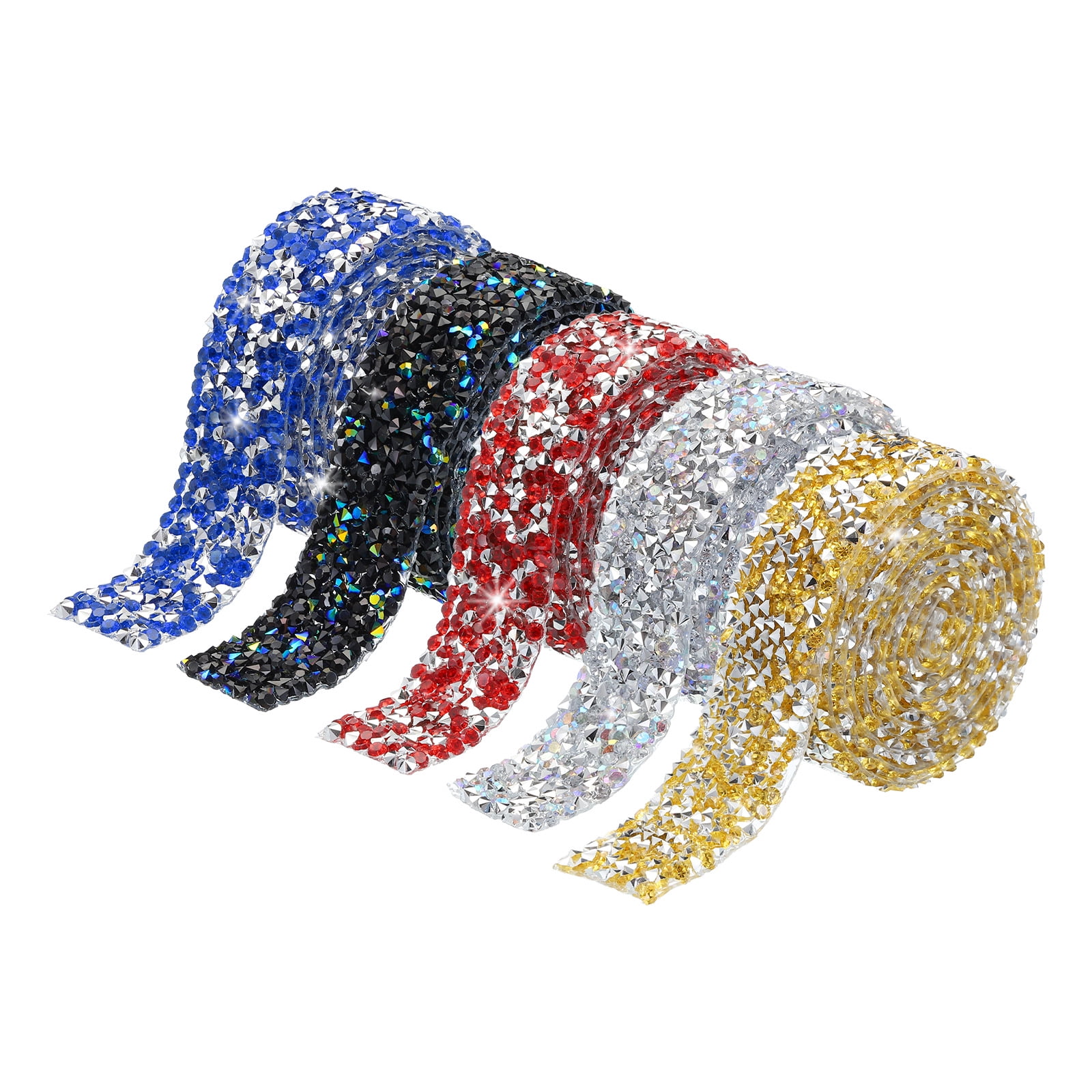 5 Roll 5 Yards Self Adhesive Crystal Rhinestone Diamond Ribbon for ...