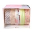 thumbnail image 1 of 5 Roll Washi Tape Set for Planner and Journal, Decorative Paper Craft Tape with Repeat Pattern, Tear by Hand for Scrapbook, Gift Wrap and DIY Card, 1 of 6