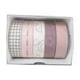 thumbnail image 1 of 5 Roll Washi Tape Set for Planner and Journal, Decorative Paper Craft Tape with Repeat Pattern, Tear by Hand for Scrapbook, Gift Wrap and DIY Card, 1 of 7