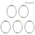 thumbnail image 1 of 5 Rolls 12 Gauge Textured Round Aluminum Wire Silver Color Bendable Metal Craft Wire for Jewelry Wrapping Craft and Floral Wire 6.56 Feet(2m)/Roll, 1 of 6