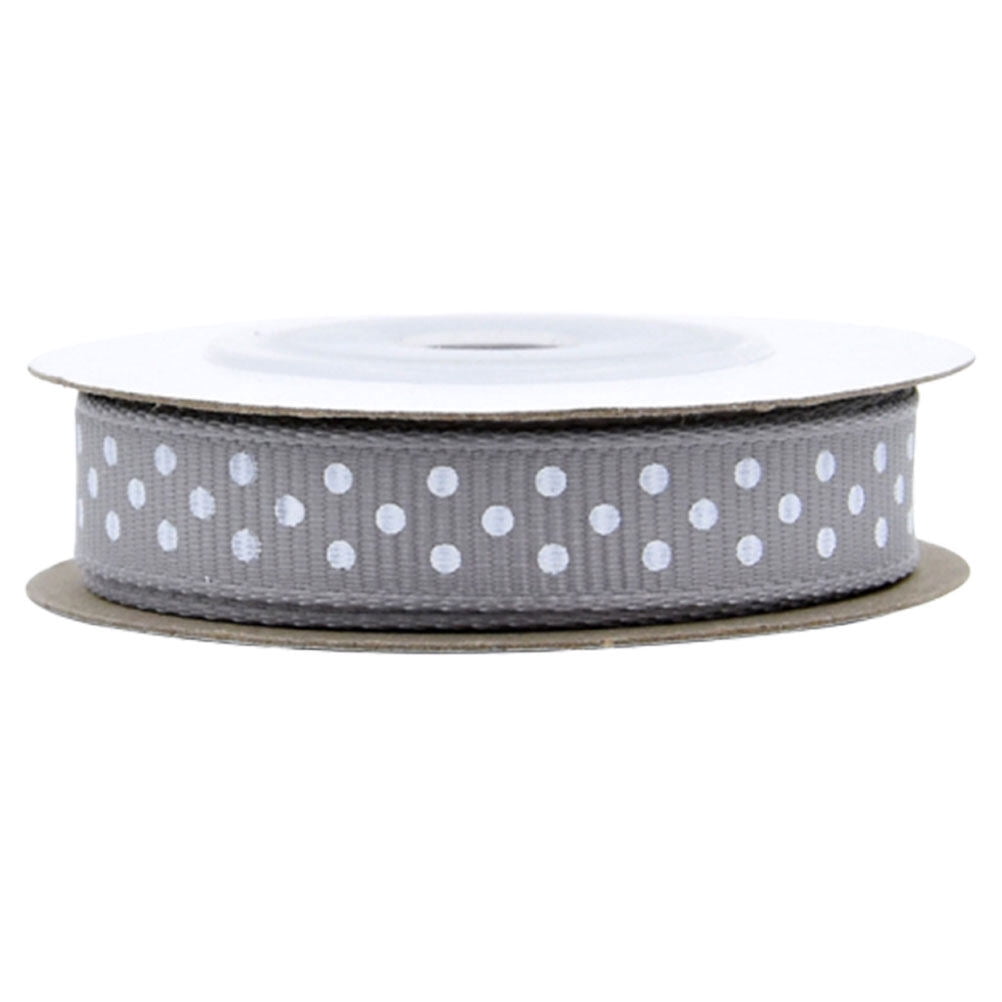 5 Rolls 5 Yards Round Dotted Pattern Ribbed Ribbon Gift Packing Ribbon ...