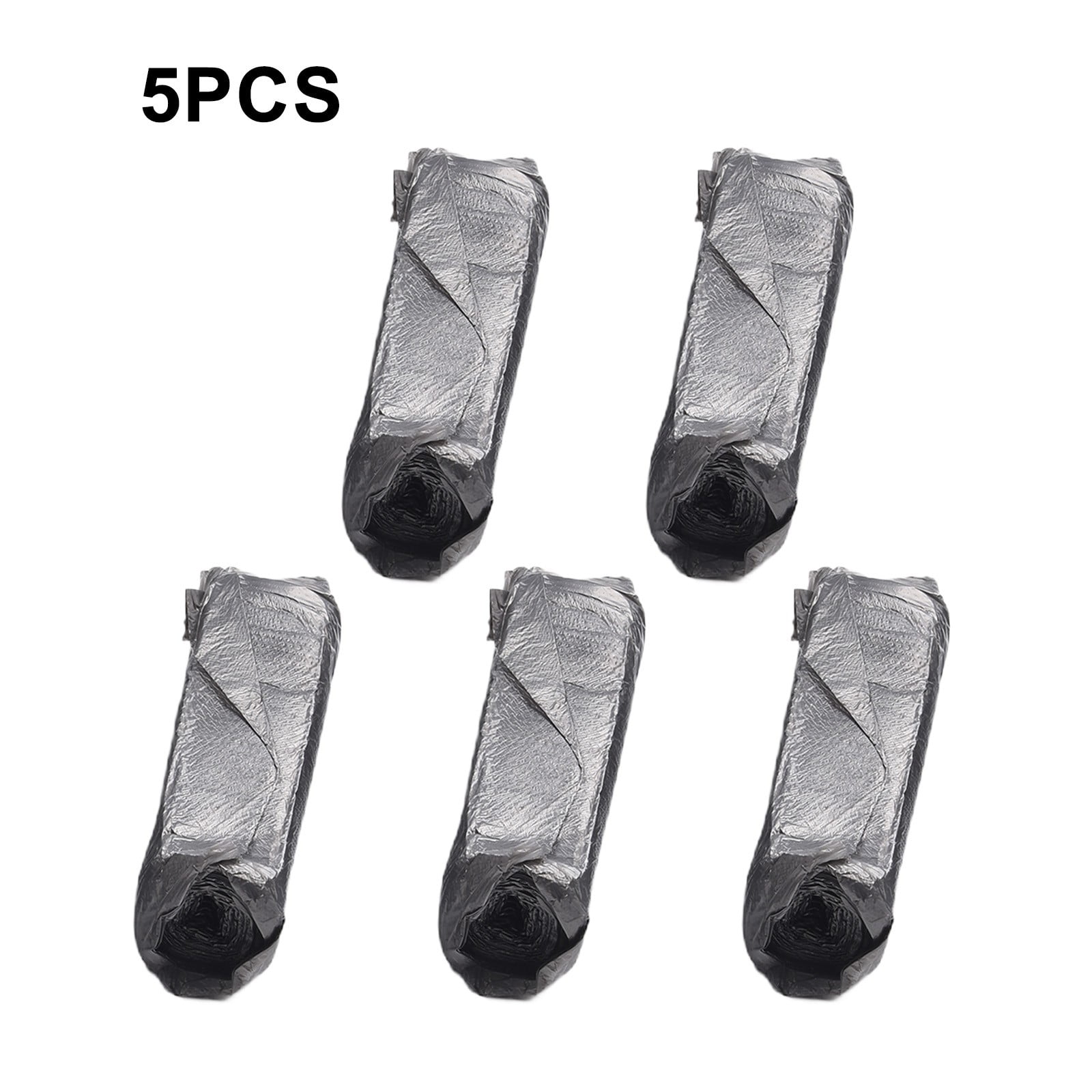 5 Rolls Black 40x40cm Portable Camping Festival Toilet Home Clean Bag