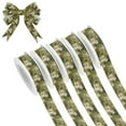 thumbnail image 1 of 5 Rolls Christmas Ribbon 1.5 inch Wide Decorative Ribbon for Gift Wrapping and Holiday Decorations Aabstract Camouflage Pattern, 1 of 7