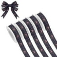 thumbnail image 1 of 5 Rolls Christmas Ribbon 1.5 inch Wide Decorative Ribbon for Gift Wrapping and Holiday Decorations Ancient Symbol Pattern, 1 of 7