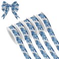 thumbnail image 1 of 5 Rolls Christmas Ribbon 1.5 inch Wide Decorative Ribbon for Gift Wrapping and Holiday Decorations Blue Tie-dye Pattern, 1 of 7