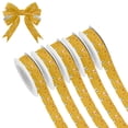 thumbnail image 1 of 5 Rolls Christmas Ribbon 1.5 inch Wide Decorative Ribbon for Gift Wrapping and Holiday Decorations Cartoon Chickens Pattern, 1 of 7