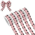 thumbnail image 1 of 5 Rolls Christmas Ribbon 1.5 inch Wide Decorative Ribbon for Gift Wrapping and Holiday Decorations Cats and Cat Cups, 1 of 7