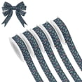 thumbnail image 1 of 5 Rolls Christmas Ribbon 1.5 inch Wide Decorative Ribbon for Gift Wrapping and Holiday Decorations Christmas Pattern, 1 of 7
