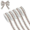 thumbnail image 1 of 5 Rolls Christmas Ribbon 1.5 inch Wide Decorative Ribbon for Gift Wrapping and Holiday Decorations Christmas-themed Red Train Pattern, 1 of 7