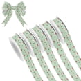 thumbnail image 1 of 5 Rolls Christmas Ribbon 1.5 inch Wide Decorative Ribbon for Gift Wrapping and Holiday Decorations Cute Christmas Pattern, 1 of 7