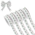 thumbnail image 1 of 5 Rolls Christmas Ribbon 1.5 inch Wide Decorative Ribbon for Gift Wrapping and Holiday Decorations Cute Mermaid Pattern, 1 of 7