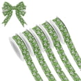 thumbnail image 1 of 5 Rolls Christmas Ribbon 1.5 inch Wide Decorative Ribbon for Gift Wrapping and Holiday Decorations Cute Panda Heads, 1 of 7