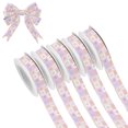 thumbnail image 1 of 5 Rolls Christmas Ribbon 1.5 inch Wide Decorative Ribbon for Gift Wrapping and Holiday Decorations Cute Pumpkins Pattern, 1 of 7