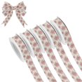 thumbnail image 1 of 5 Rolls Christmas Ribbon 1.5 inch Wide Decorative Ribbon for Gift Wrapping and Holiday Decorations Elegant Red Snowflakes Pattern, 1 of 7
