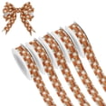 thumbnail image 1 of 5 Rolls Christmas Ribbon 1.5 inch Wide Decorative Ribbon for Gift Wrapping and Holiday Decorations Halloween-themed Pumpkins, 1 of 7