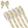 thumbnail image 1 of 5 Rolls Christmas Ribbon 1.5 inch Wide Decorative Ribbon for Gift Wrapping and Holiday Decorations Nature-inspired Elements, 1 of 7