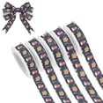 thumbnail image 1 of 5 Rolls Christmas Ribbon 1.5 inch Wide Decorative Ribbon for Gift Wrapping and Holiday Decorations New Year's Pattern, 1 of 7