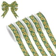 thumbnail image 1 of 5 Rolls Christmas Ribbon 1.5 inch Wide Decorative Ribbon for Gift Wrapping and Holiday Decorations Pattern Of Sunflowers, 1 of 7