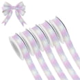 thumbnail image 1 of 5 Rolls Christmas Ribbon 1.5 inch Wide Decorative Ribbon for Gift Wrapping and Holiday Decorations Rainbow Gradient Stars, 1 of 7