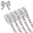 thumbnail image 1 of 5 Rolls Christmas Ribbon 1.5 inch Wide Decorative Ribbon for Gift Wrapping and Holiday Decorations Reindeer Pattern, 1 of 7