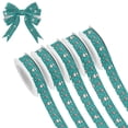 thumbnail image 1 of 5 Rolls Christmas Ribbon 1.5 inch Wide Decorative Ribbon for Gift Wrapping and Holiday Decorations Santa Claus and Presents, 1 of 7