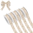 thumbnail image 1 of 5 Rolls Christmas Ribbon 1.5 inch Wide Decorative Ribbon for Gift Wrapping and Holiday Decorations Small Rabbits and Carrots, 1 of 7