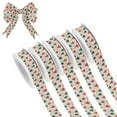 thumbnail image 1 of 5 Rolls Christmas Ribbon 1.5 inch Wide Decorative Ribbon for Gift Wrapping and Holiday Decorations Stylish Christmas Tree Pattern, 1 of 7