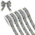 thumbnail image 1 of 5 Rolls Christmas Ribbon 1.5 inch Wide Decorative Ribbon for Gift Wrapping and Holiday Decorations Various Brightly Colored Shapes, 1 of 7