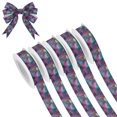 thumbnail image 1 of 5 Rolls Christmas Ribbon 1.5 inch Wide Decorative Ribbon for Gift Wrapping and Holiday Decorations Vibrant and Shimmering Jungle, 1 of 7