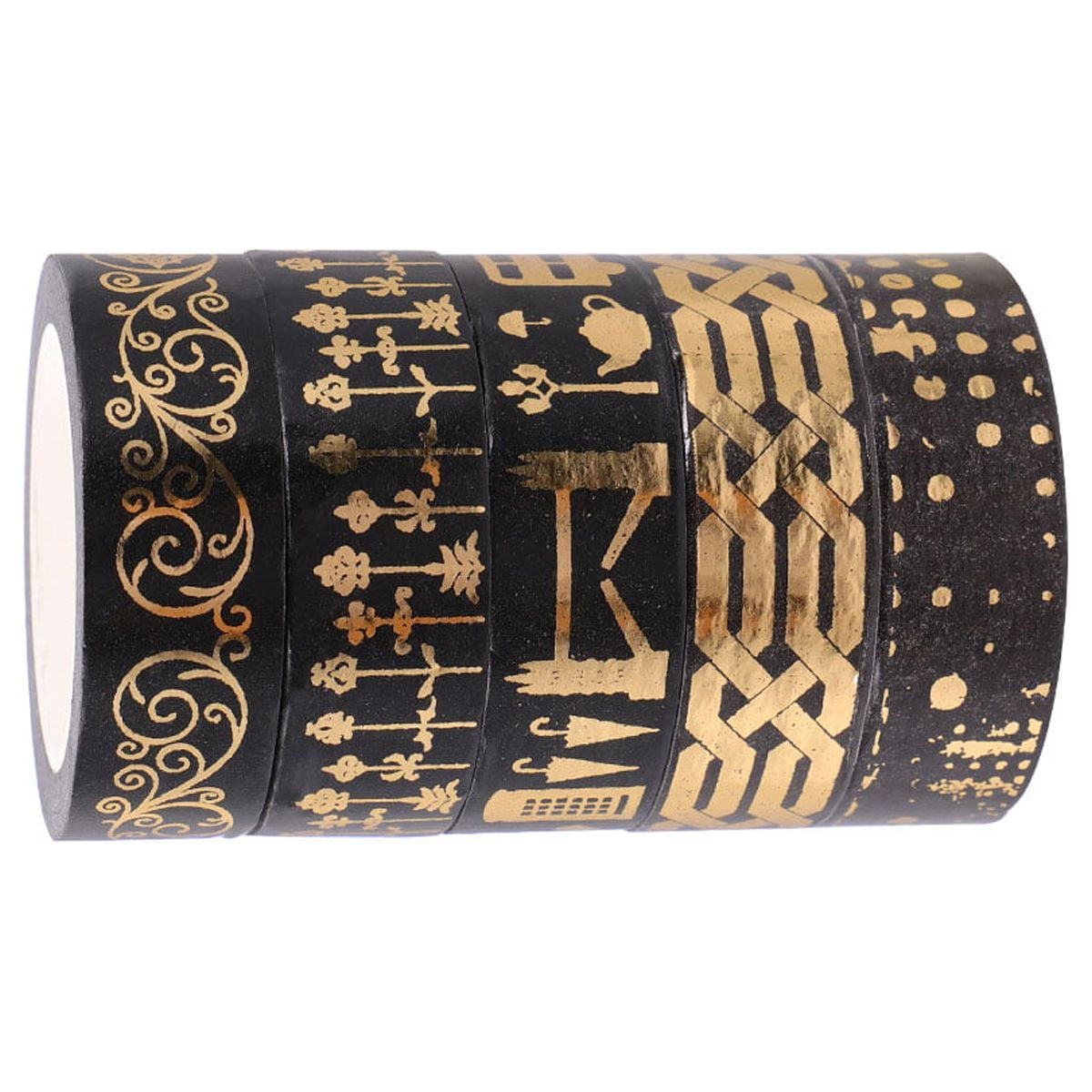 5 Rolls Decorative Washi Tape Gift Wrapping Tape Photo Album Tape for Gilrs