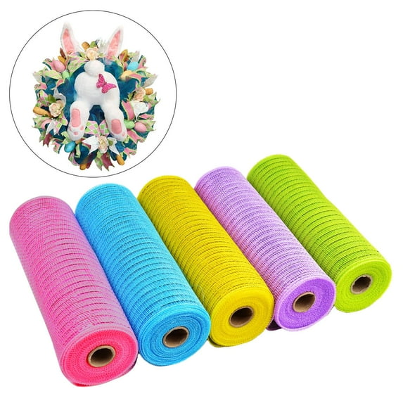 5 Rolls Easter Ribbon Ribbon Mixed