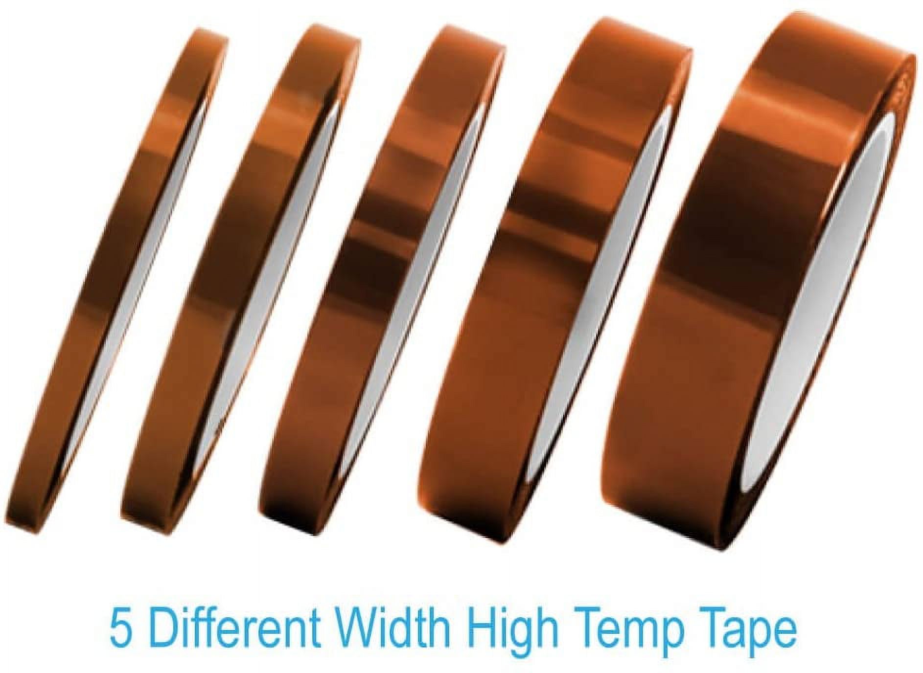5 Rolls High Temp Tape Heat Resistant Tape Heat Transfer Tape