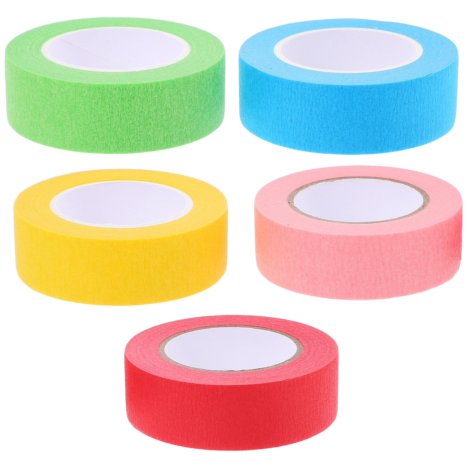 5 Rolls Colorful Masking Tape for Crafts, Multi-Color Duct Tape ...